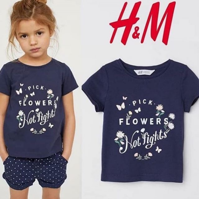Kaos anak perempuan H&M