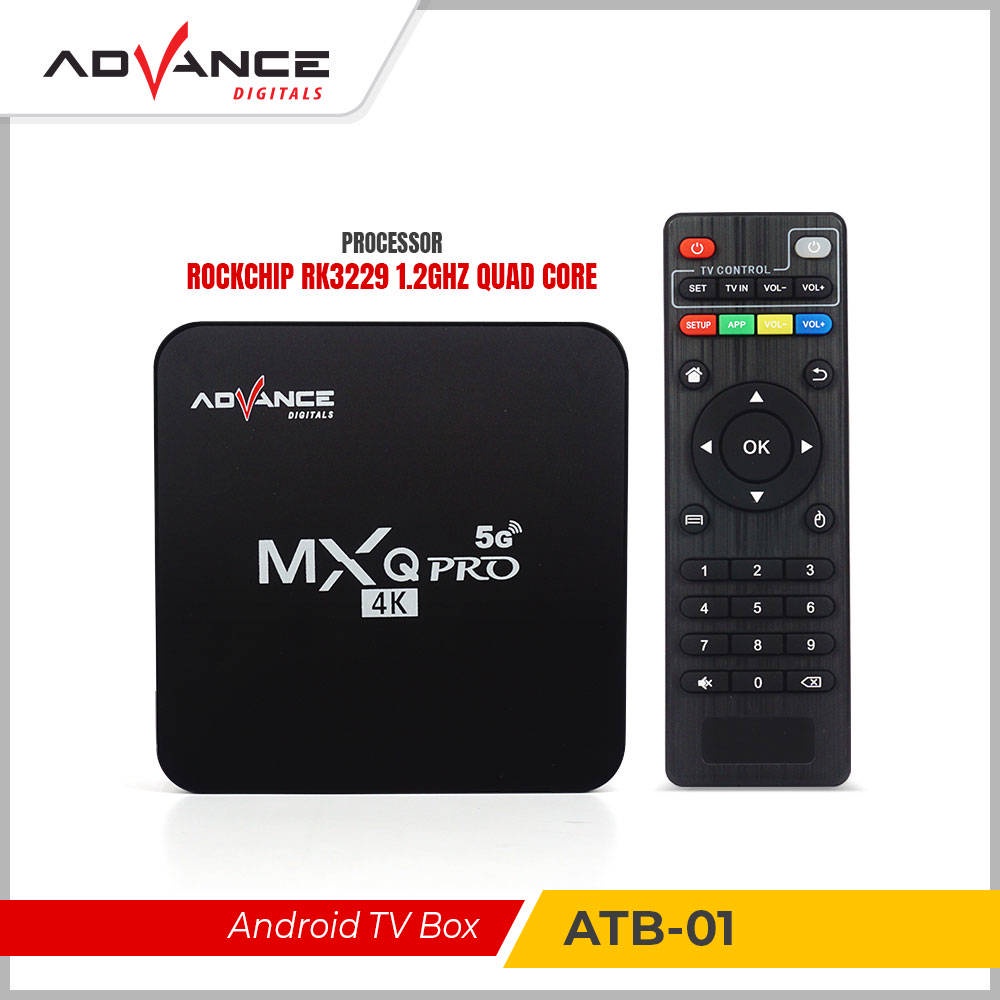 TERBARU~Smart TV Box Advance ATB-01 | Advance ATB-01 Android Tv Box Mxq Pro 4K Support Wifi 2+16Gb TV BOX Android | FMS