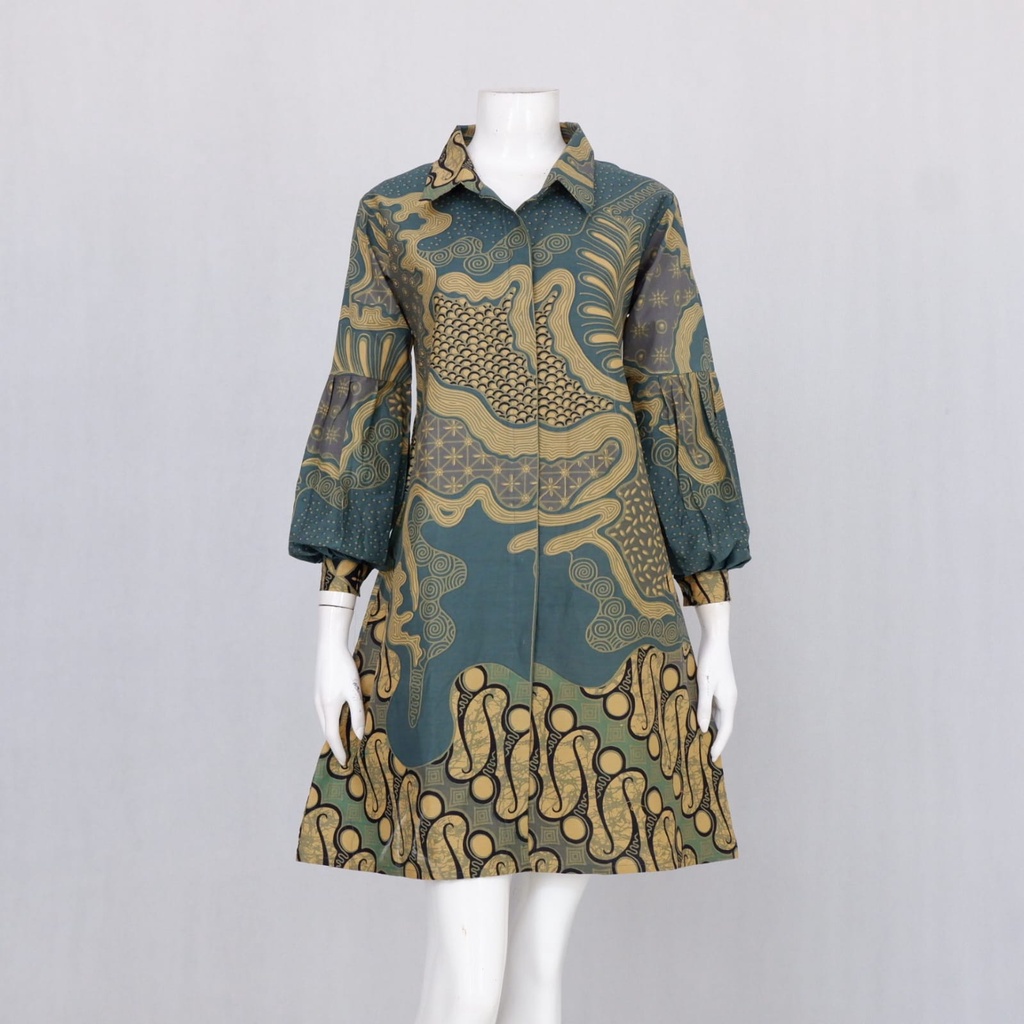 LANGITJUA BATIK SOLO - TUNIK BATIK SOLO BESTARI 02 | DRESS BAJU KERJA BATIK BESTARI BUSUI FRIENDLY