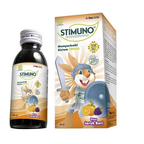 Stimuno Sirup Multivitamin Suplemen Anak Daya Tahan Tubuh 60 ml 100 ml Rasa Orange Berry Grape Anggu