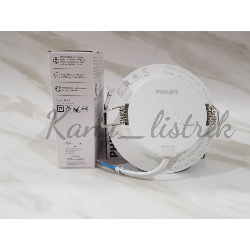 Lampu Downlight LED Philips DL190B 7 Watt / Philips Eridani 7Watt