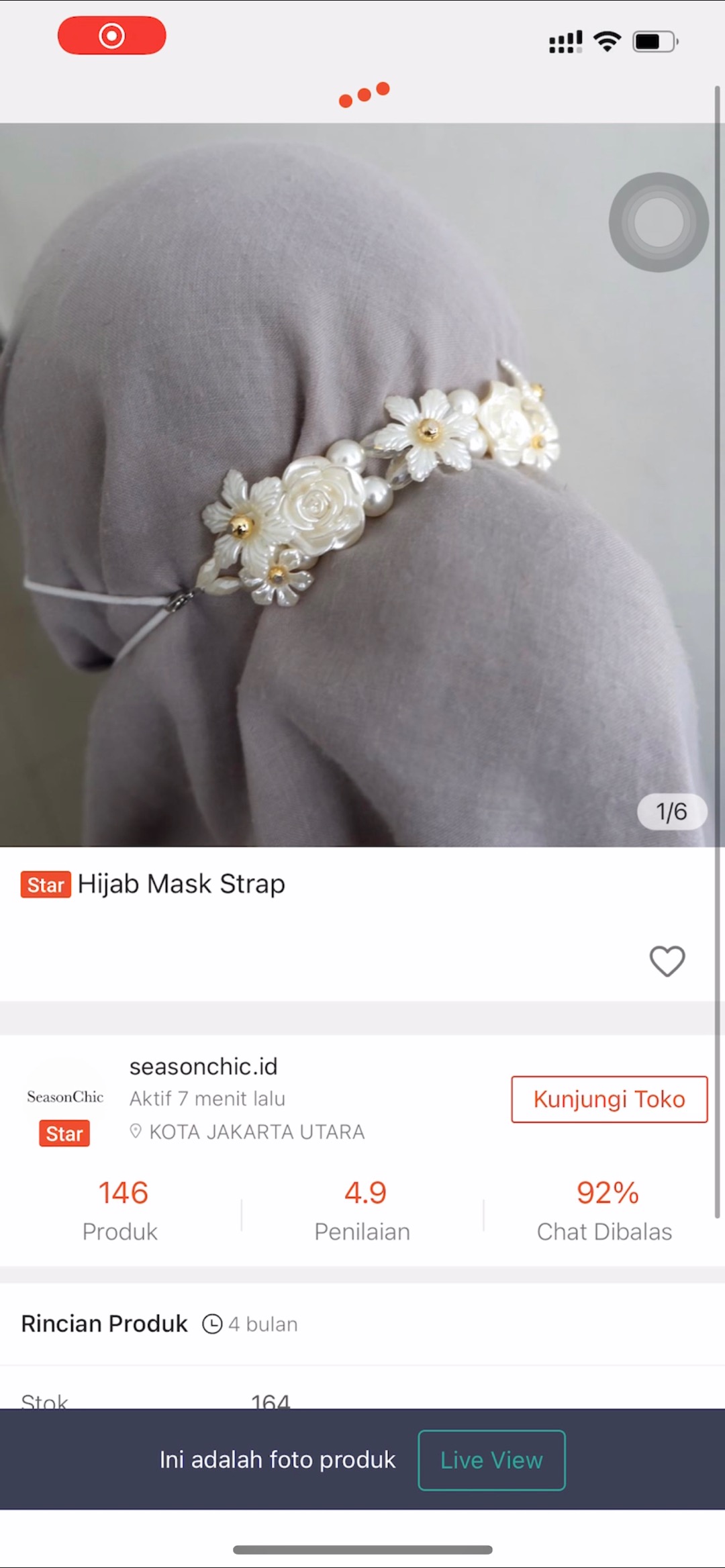 Hijab Mask Strap
