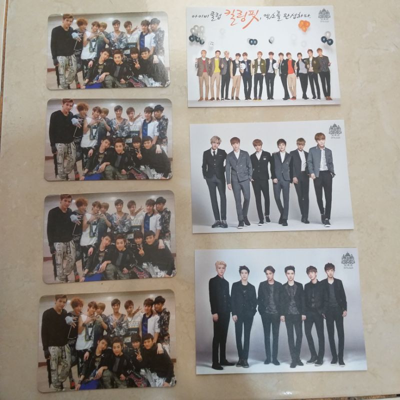 EXO OT 12 RARE POST CARD EXO MAMA,  Ivy club EXO-K EXO-K