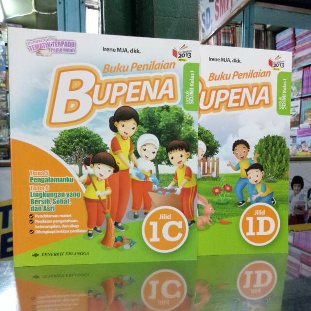 Bupena 1c 1d Buku Bupena Kelas 1 Sd Semester 2 Edisi Revisi Erlangga Original Shopee Indonesia