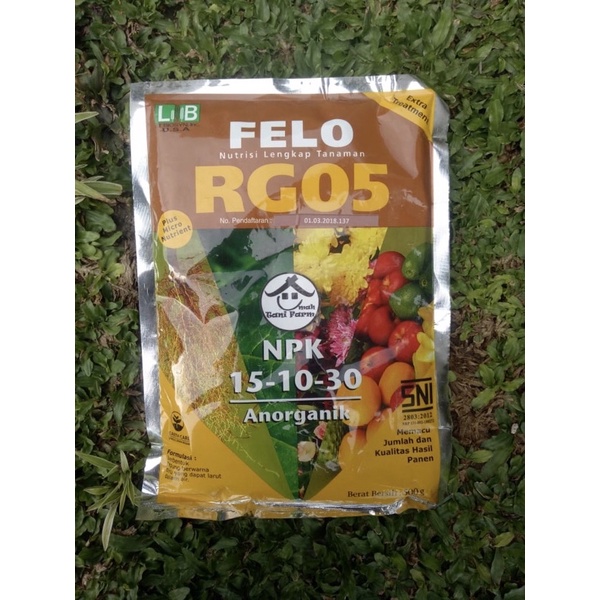 Pupuk FELO RG 05 RapidGrow NPK 15-10-30