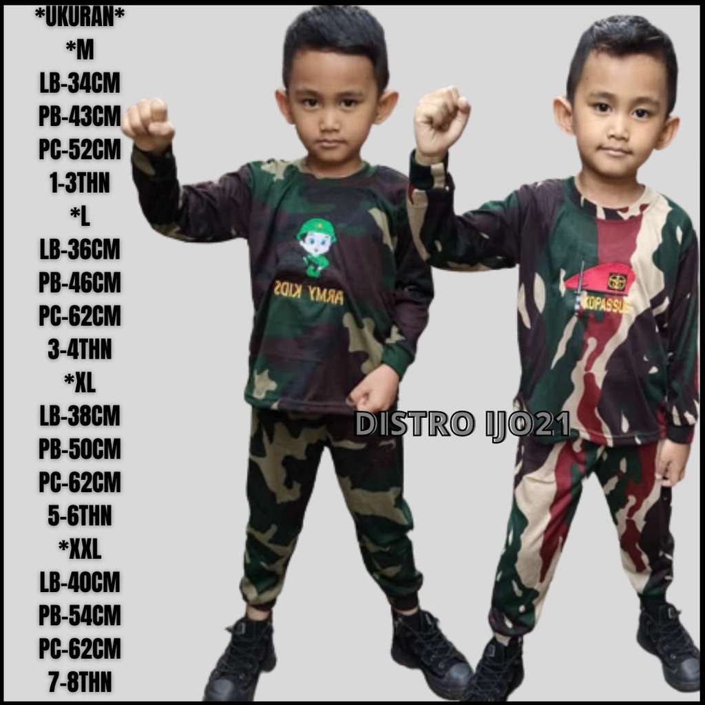 COD !! GROSIR KAOS LORENG ANAK LENGAN PANJANG STELAN KAOS ANAK LORENG KAOS ANAK ARMY MURAH STELAN KAOS ANAK LORENG