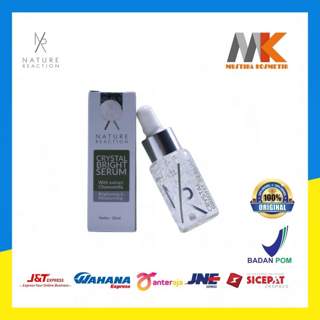 SERUM NATURE REACTION - NR CRYSTAL BRIGHT SERUM ORIGINAL BPOM 20 ML-KECANTIKAN-PERAWATAN-SERUM-NR