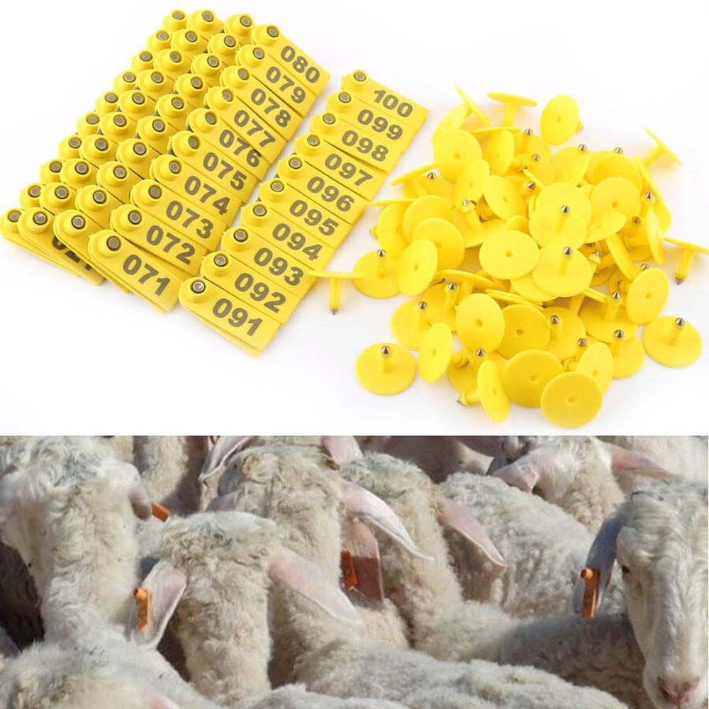 Rebuy Sheep Ear Tag Identifikasi Tahan Lama Perlengkapan Ternak Peternakan Domba Kambing Babi Kambing Anting