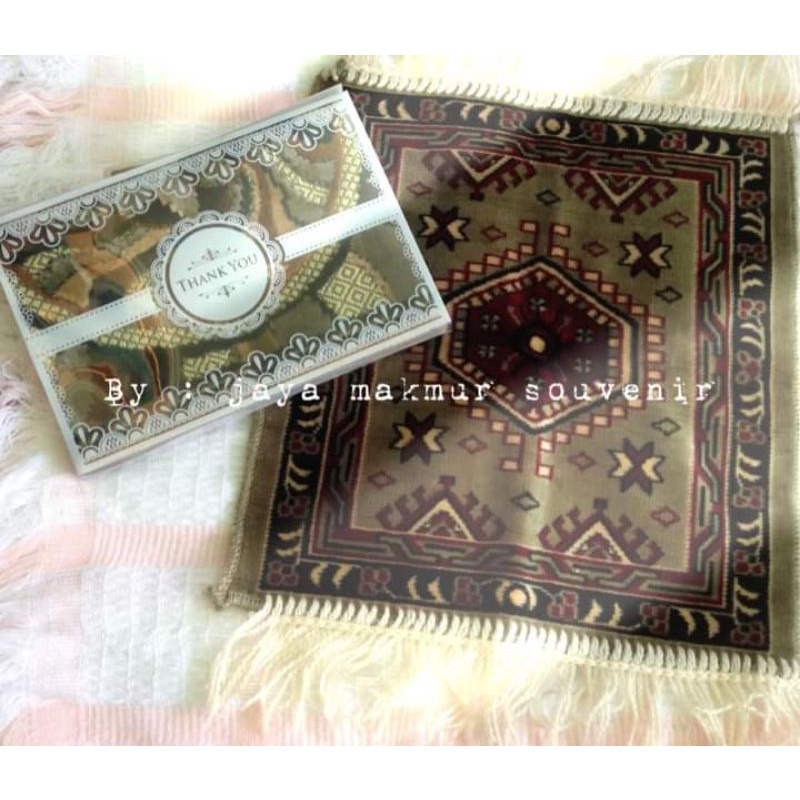 souvenir pernikahan sajadah kepala/sajadah kecil