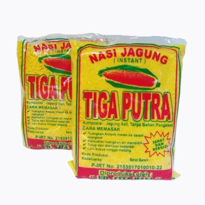 

beras / nasi jagung instan / ampok jagung tiga putra 1kg [ mentah ]