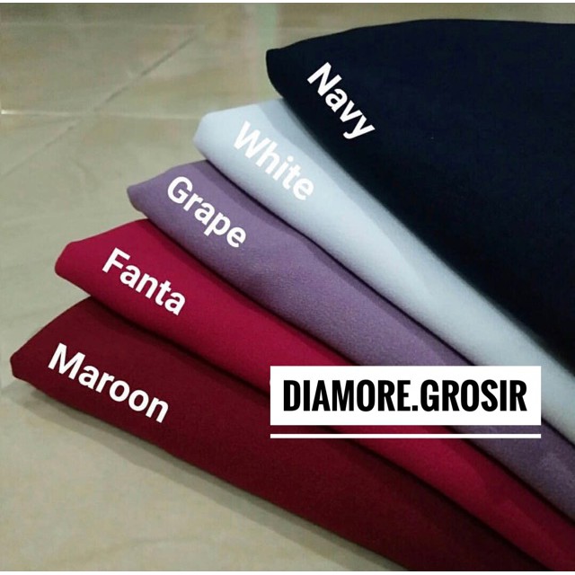 HIJAB  MARYAM/PASHMINA DIAMOND ITALIANO CREPE