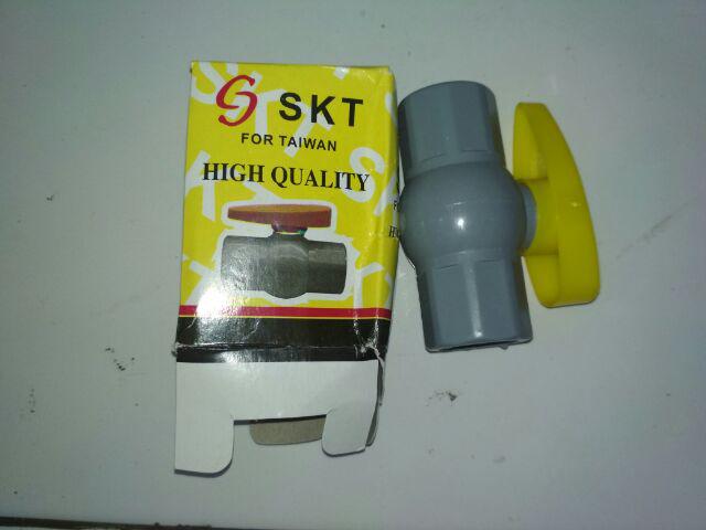 Stop Kran Keran Air Pvc Ball Valve 0.5 Setengah Inchi Inch