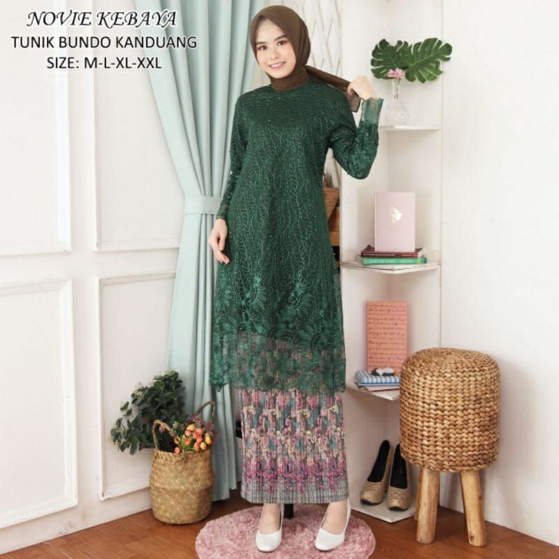 BA&gt; KEBAYA TUNIK TULLE/KEBAYA WANITA MODERN/KEBAYA WISUDA/KEBAYA LAMARAN by BA