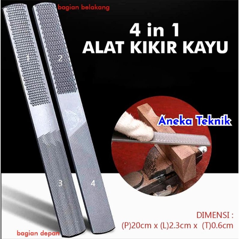 

Alat Kikir Kayu 4 in 1 Material Metal Steel Portable