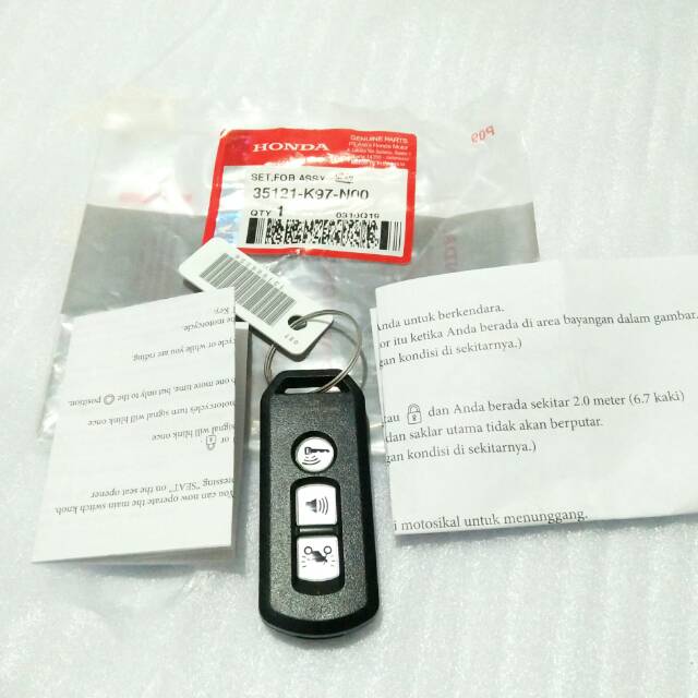 REMOTE REMOT  KUNCI KONTAK KEYLESS PCX 150  K97 ORI GINAL AHM