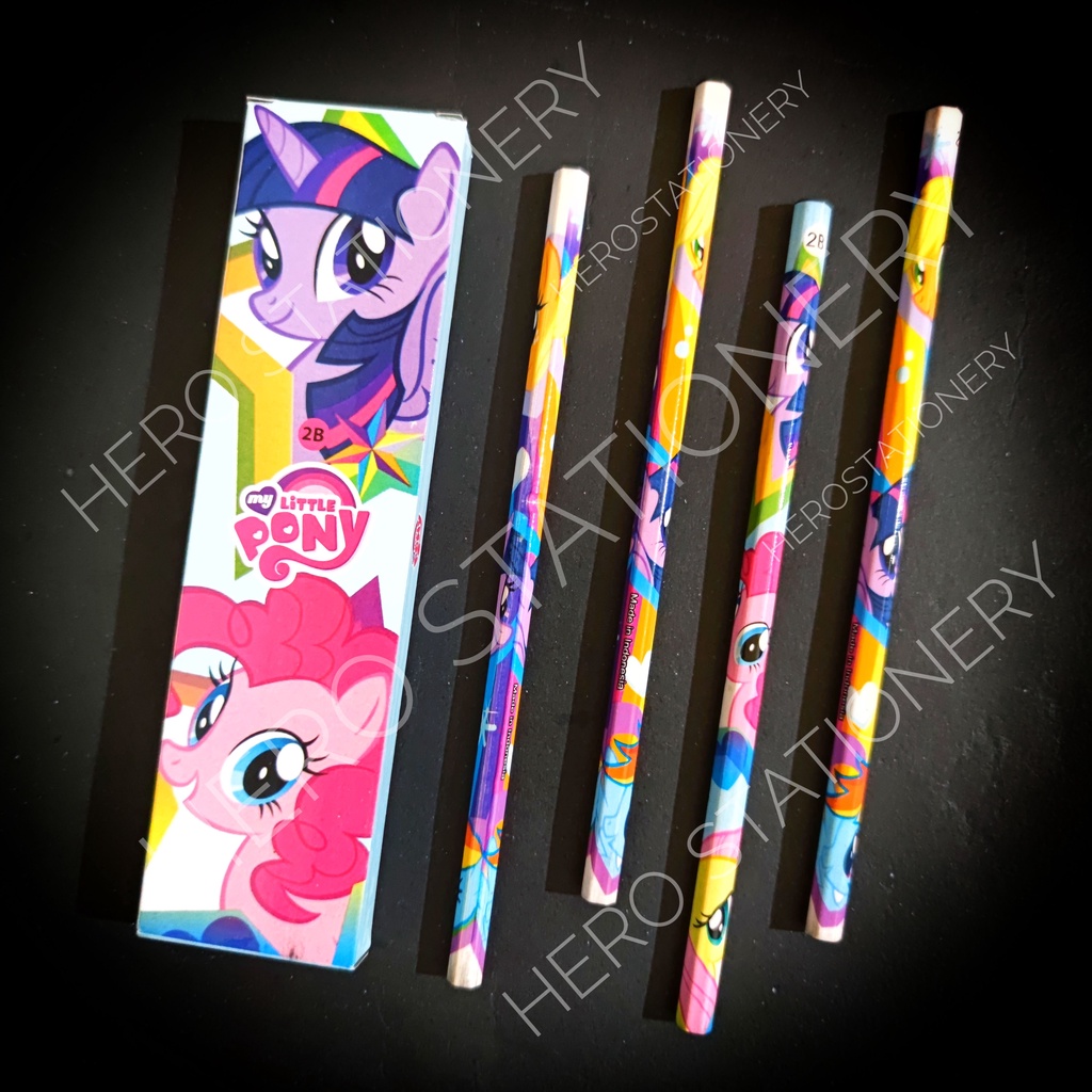 

2B Pencil pensil motif little pony. 12 unit