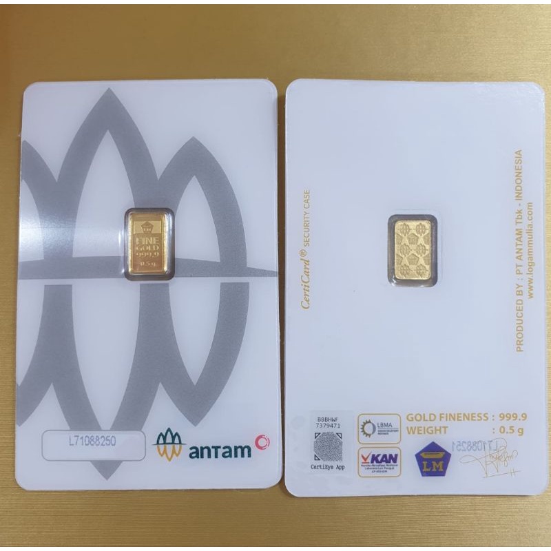 LOGAM MULIA ANTAM 0.5 GRAM CERTIEYE