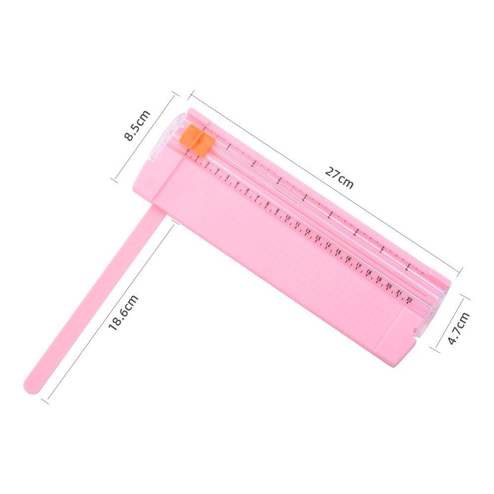 R-flower Paper Cutter Portable DIY Ringan Perlengkapan Kantor Foto Penggaris Pemotong Kartu