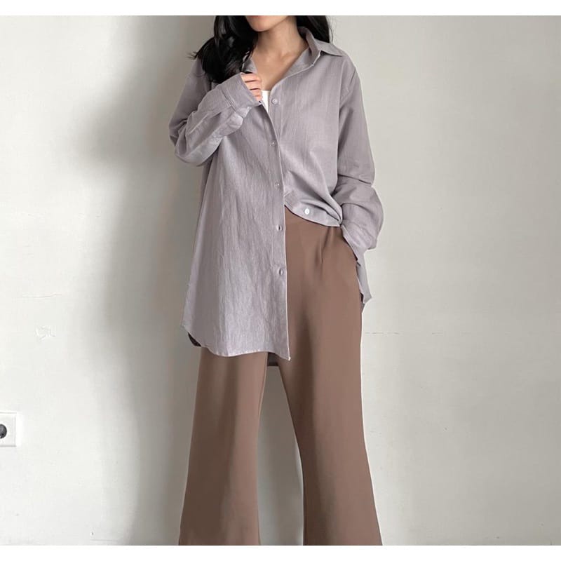 BEFAST - ZFS OOTD Kemeja JICA / 990 OVERSIZE LINEN SHIRT / Pakaian Kemeja Kekinian / Atasan Kemeja Formal Oversize / Kemeja Oversize Kekiniaan Remaja / Keluaran Terbaru 2022 / Kemeja Jumbo Trendy / Kem Polos Casual Wanita Remaja / Terlaris