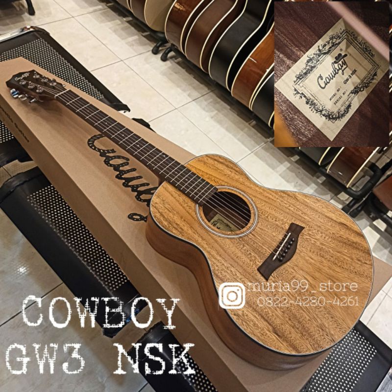 gitar gw3nsk cowboy akustik