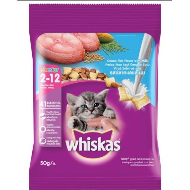 Whiskas Dryfood Ocean Fish Junior 50gr