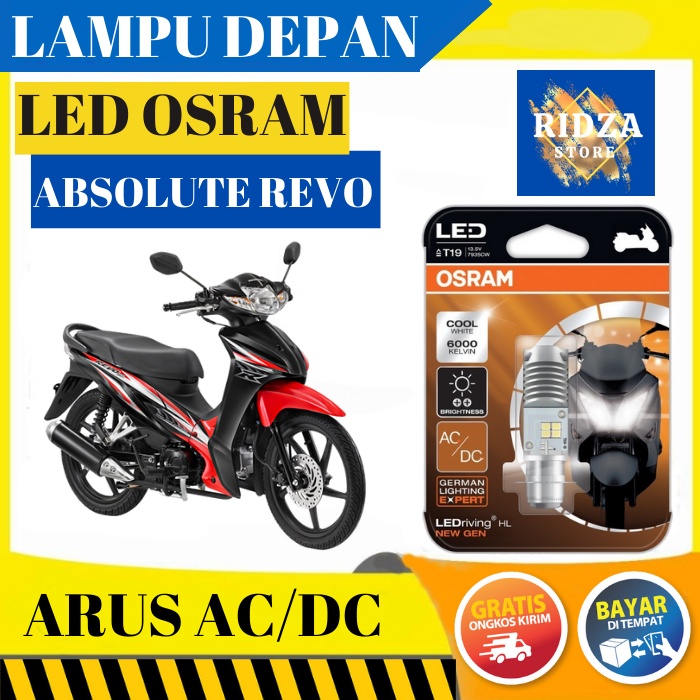 LAMPU DEPAN LED OSRAM HONDA ABSOLUTE REVO ORIGINAL BERGARANSI