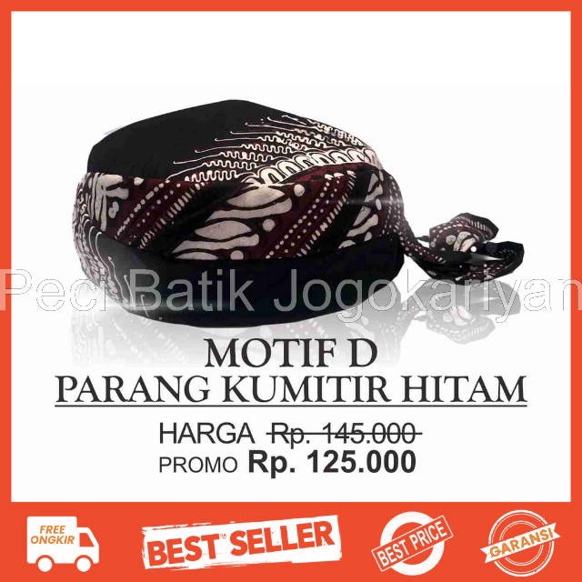 Peci Batik Jogokariyan - PECI BATIK JOGOKARIYAN ASLI MOTIF PARANG PECI SHOLAT PECI LIPAT KOPIAH SONG