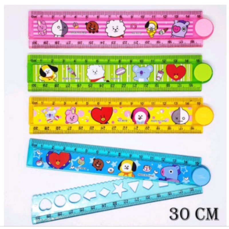 

PROMO PENGGARIS LIPAT MOTIF BT21 UK 15 - 30CM
