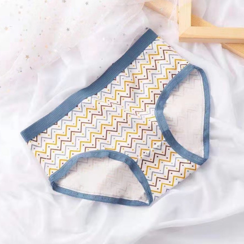HOHO_HWANG (C-115) CD imut fashion Undies Celana Dalam Wanita Corak high quality katun import-C-115 zig zag