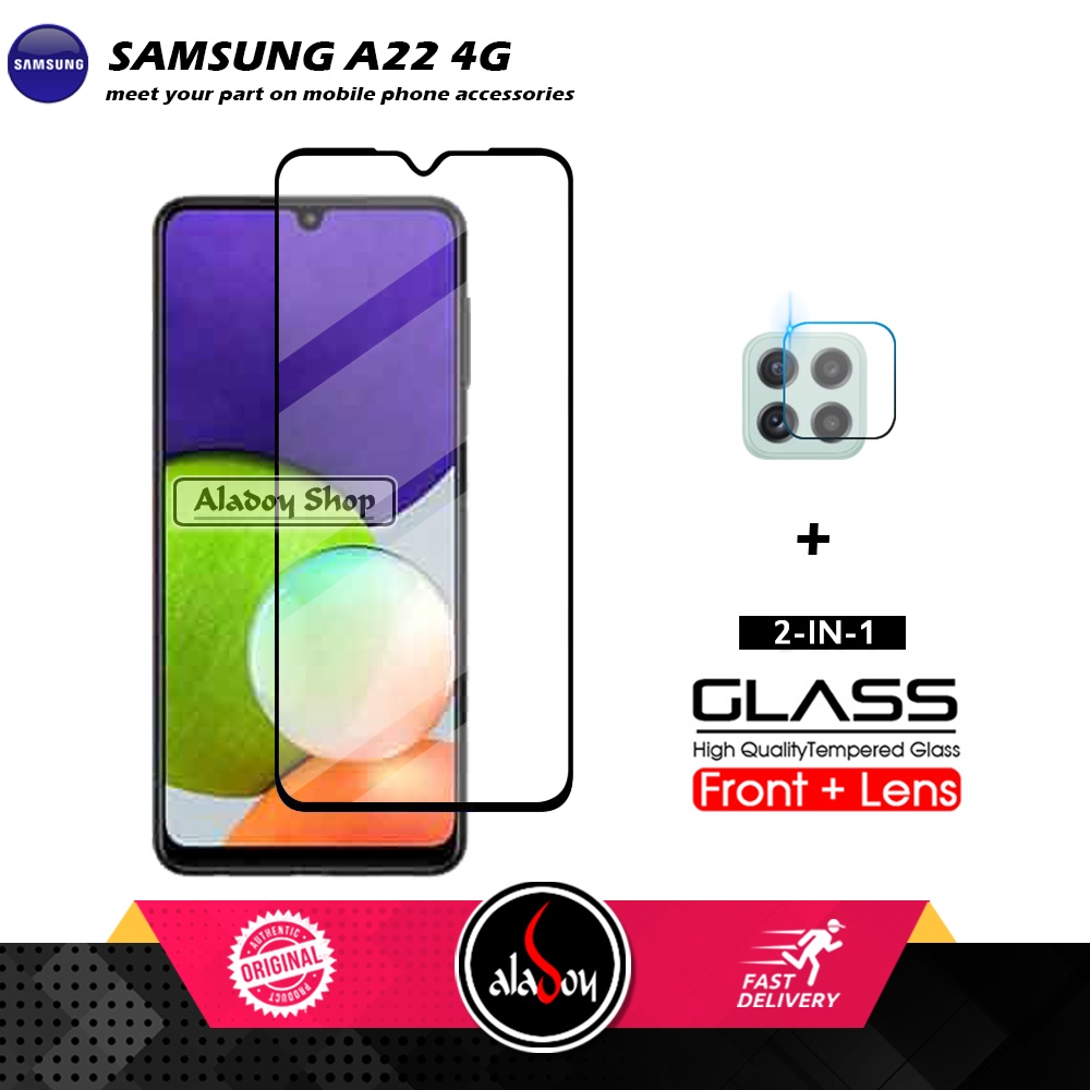 Tempered Glass Layar Samsung A22 4G Free Tempered Glass Camera