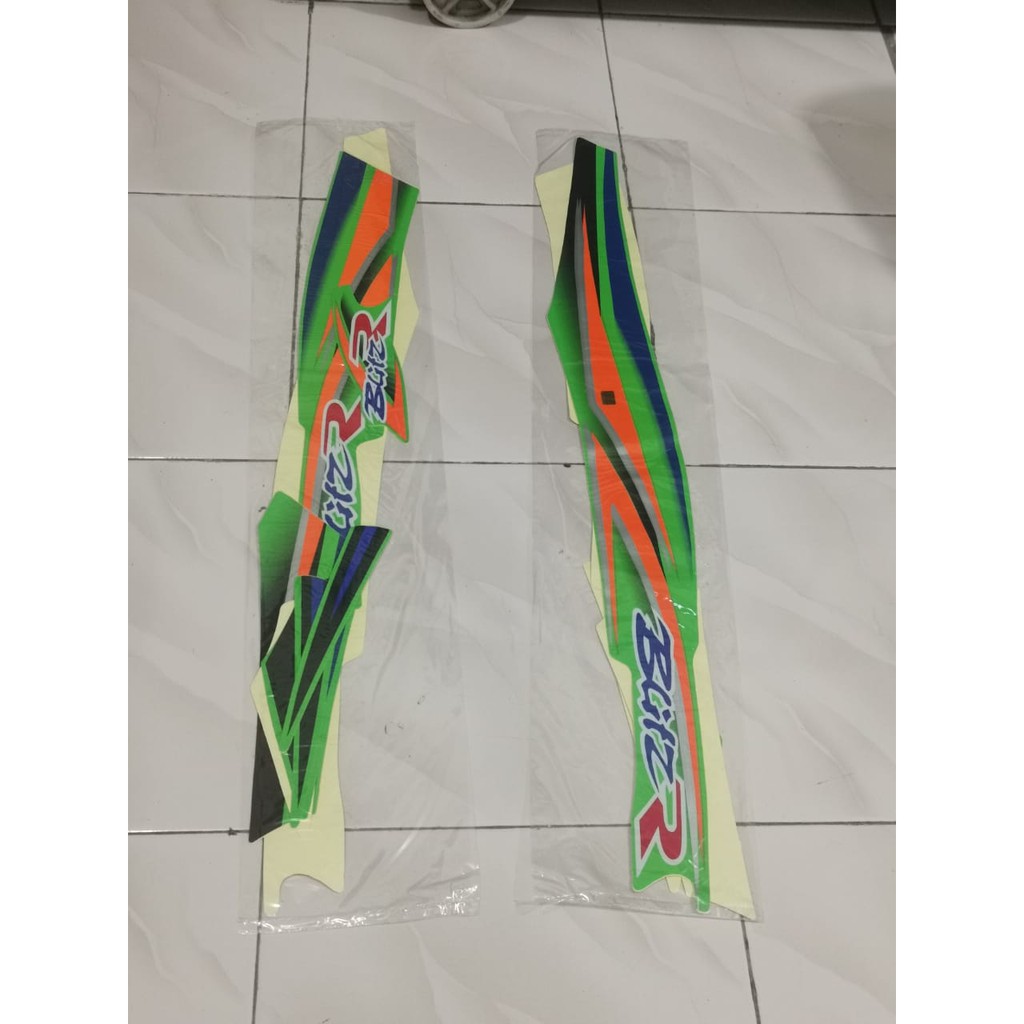 Stiker Bodi Lis Body Striping Blitz Hijau