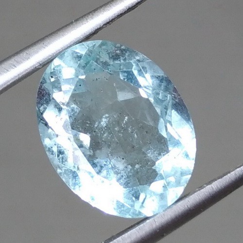 Batu Permata Natural Aquamarine Biru Asli