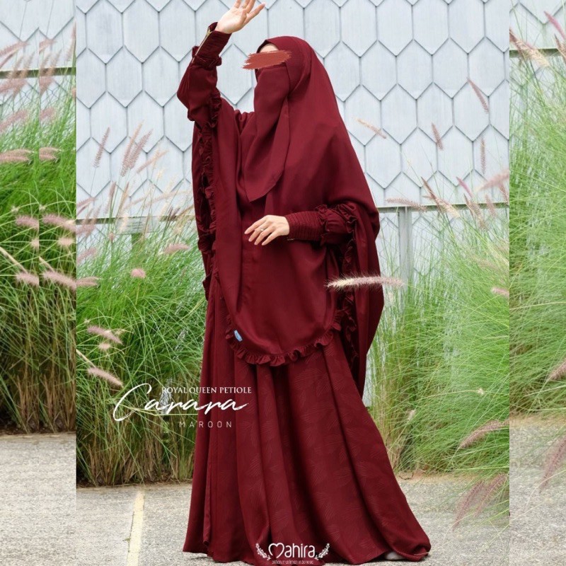 Gamis Carara Mahira / mahira solo / gamis set umbrella / gamis lebaran / gamis set syari umbrella