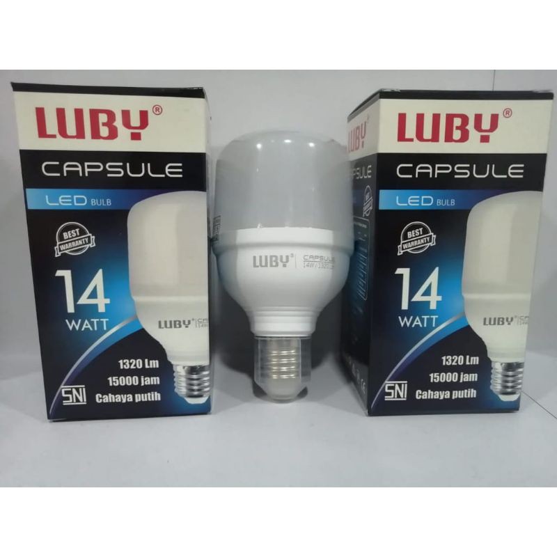 Bohlam Capsule Luby 14 Wat LED Lampu Cahaya Putih