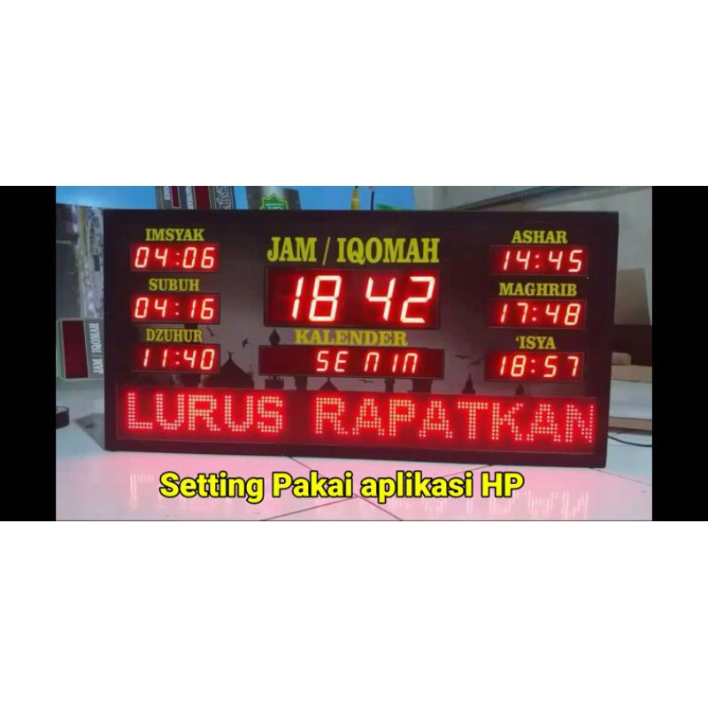 jam masjid digital waktu sholat otomatis