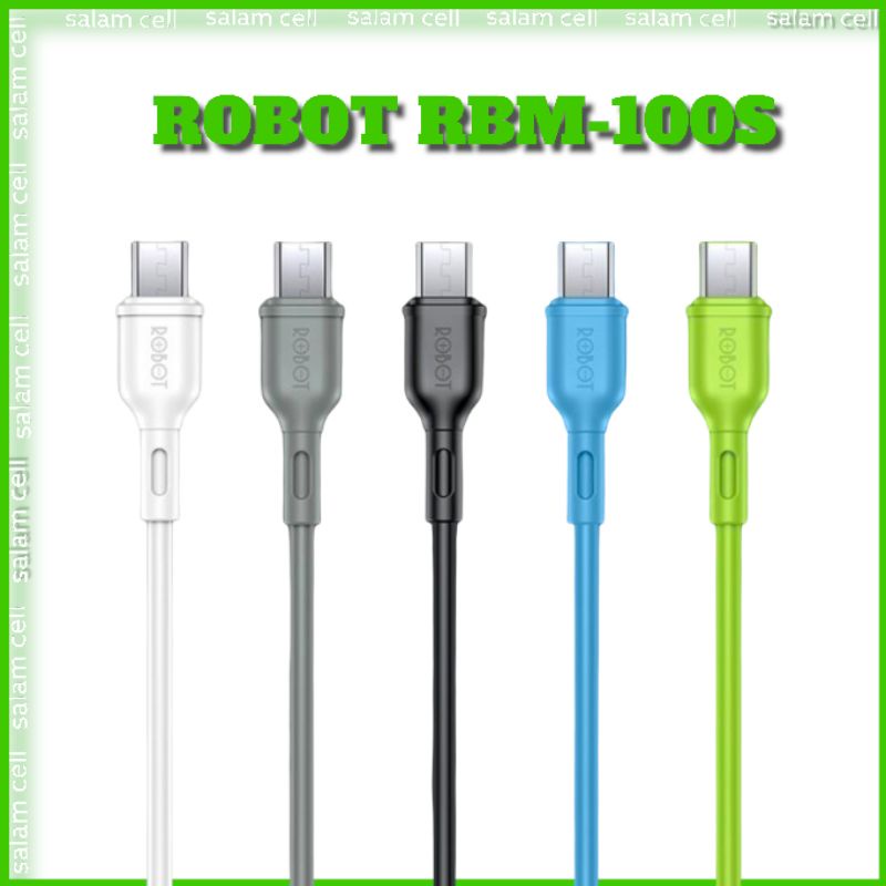 Kabel Data  ROBOT RBM 100s Micro Usb 20pcs Dapat toples Original RBM100S Garansi Resmi