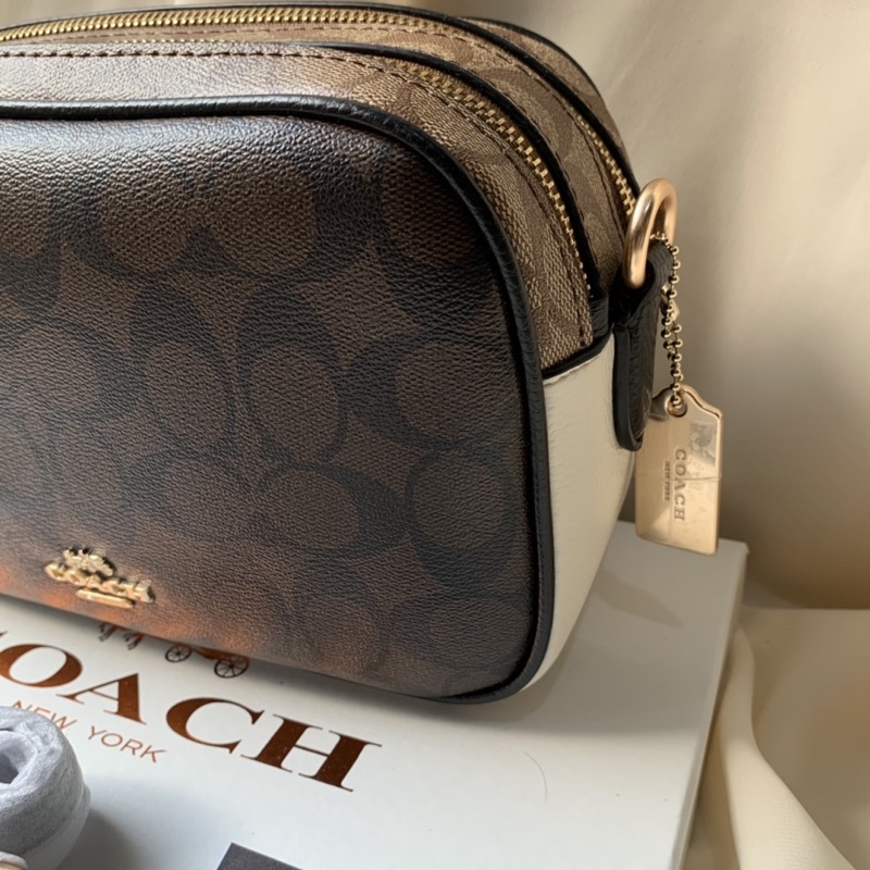 COACH Jes Crossbody In Blocked Signature Canvas (C1767)