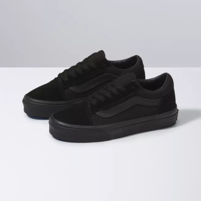 NEW Sepatu Anak Vans Oldskool Terbaru Sepatu Sneakers Pria Wanita Full Black