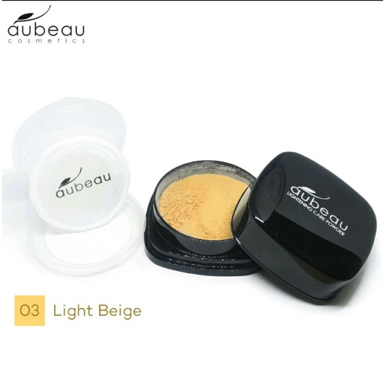 Bedak Tabur /Aubeau purifying care powder 03-Light Beige 15 gr original promo cuci gudang