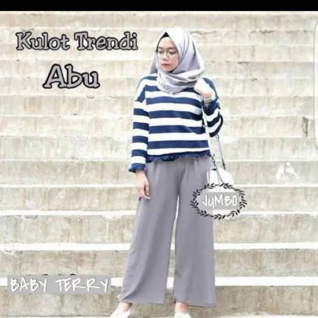 celana KULOT POLOS MIMI jumbo  - konveksi m