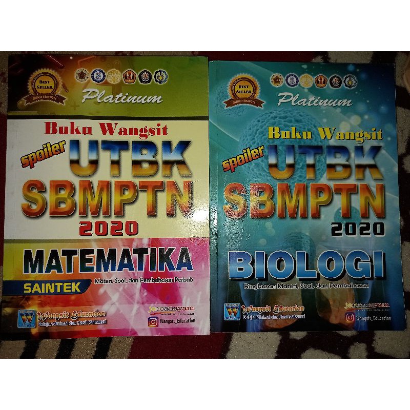 

PRELOVED BUKU WANGSIT UTBK SBMPTN 2020 MATEMATIKA BIOLOGI PLATINUM