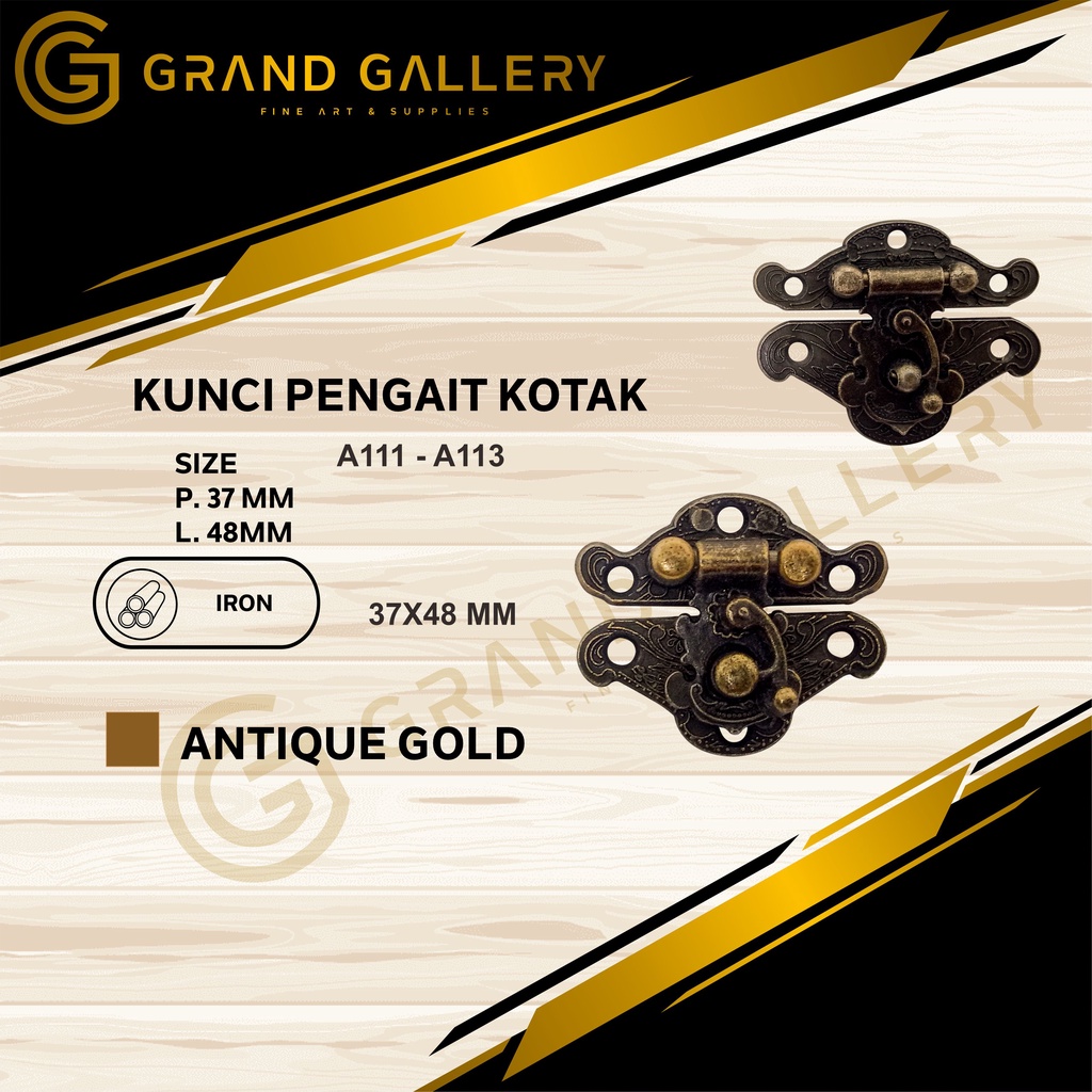 

KUNCI PENGAIT KOTAK/ PENGAIT BOX HANTARAN A113 37 X 48 MM
