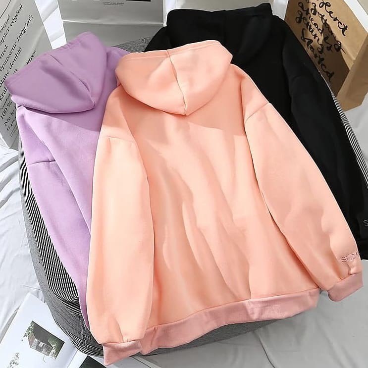 SWEATER WANITA/HOODIE WANITA/HOODIE ZIPPER/ SWEATER ZIPPER/SUPER ZIPPER HOODIE POLOS BASIC BAHAN FLEECE PREMIUM-2