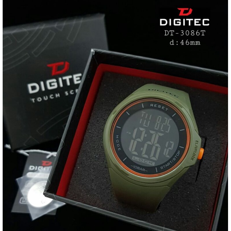 Jam tangan pria Digitec DS 8086  / DG 8086 original Digitec 8086 Digital touch screen Tahan Air