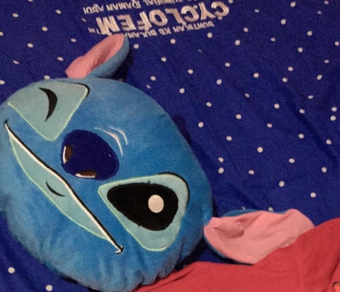 Bantal Stitch Doraemon Garfield Sapi Besar Size L