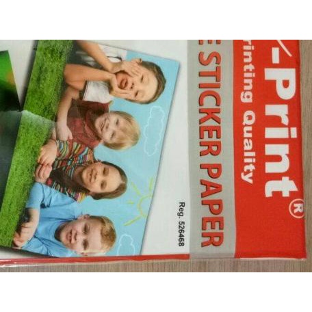 

♜ EPRINT STICKER MATTE PAPER / KERTAS STICKER MATTE DOFF A4 100GSM ☇