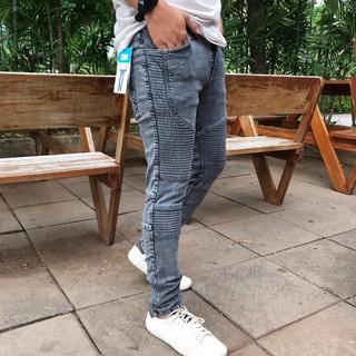  CELANA  PRIA  JEANS  PANJANG BIKERS RIPPED 4761 Shopee  