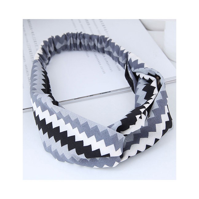 LRC Bando Fashion Sawtooth Pattern Decorated