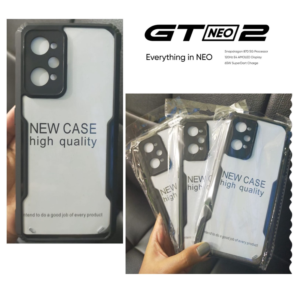 Realme GT Neo 2 GT 2 Pro Case Fusion Black Macaron Aero Anti Crack Ipaky Anti Selip OEM