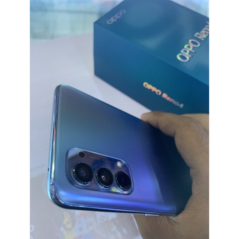 oppo reno 4 biru galaxy bekas